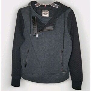 Harley-Davidson Women's Sweater Side Zip Hooded Pullover Fleece Size Large
